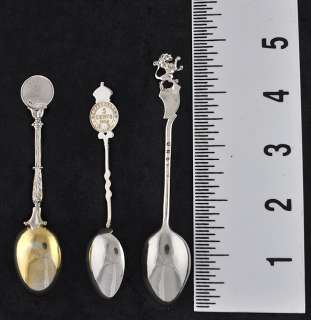 The third spoon is hallmarked with the castle for Edinburgh, the 