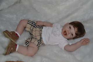 Reborn baby boy Ladybug by Donna RuBert 9 month old Toddler Burberry 
