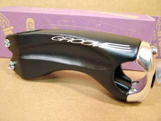   Cinelli Groove StemBlack with Silver Clamp (100 mm/80 degree angle