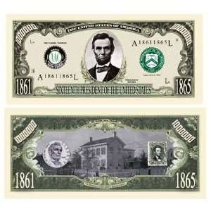   Abraham (Honest Abe) Million Dollar Bill Case Pack 100 Toys & Games