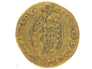 1688 1694 ITALY VENICE Rare One Zecchino 1 Z Francesco Morosini Fine 