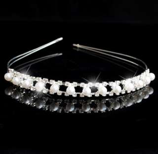 Choose Style Crown Veil Tiara Headband Bridal Pageant Prom Crystal 