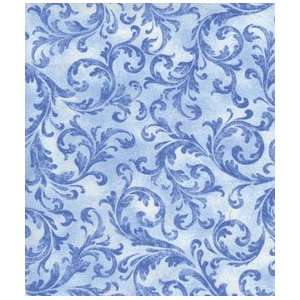  Timeless French Court Acanthus Scroll Chambray by the Half 