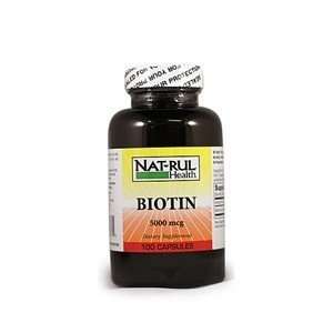  Special pack of 5 Natural Nutrition BIOTIN 5,000 100 