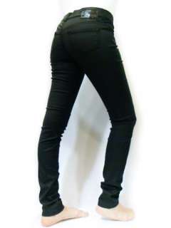 NWT Diesel Women Coated Jeans Like Leather Pants, Black Color 