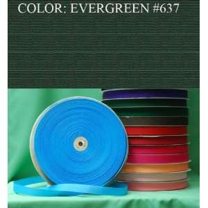  50yards SOLID POLYESTER GROSGRAIN RIBBON Evergreen #637 3 