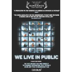  We Live in Public   Movie Poster   27 x 40