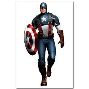 Captain America Flyer   Movie Teaser 11 X 17   The First Avenger 2011 