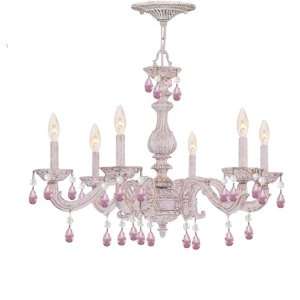 Crystorama Lighting 5036 AW RO MWP Sutton 6 Light Chandeliers in 
