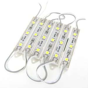  DC 12V 5050 SMD 3 LEDs x 6 Modules Water Resistant White 