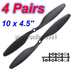 Pair ABS Props Set 10x4.5 1045 CW/CCW for QuadCopter  