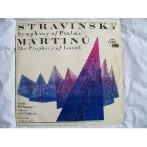 SUAST 50778 Stravinsky Symphony of Psalms/Martinu Prophecy Isiah Karel 