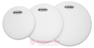 Evans G1 Coated White 1ply drum heads 10 12 14 batter top or 