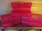 CASE GUARD AMMO BOXES 45acp,40,10mm 41 FLIP TOP 5 RED