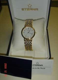 ETERNA 18K GOLD PLATED & SS WATCH (( NEW ))  