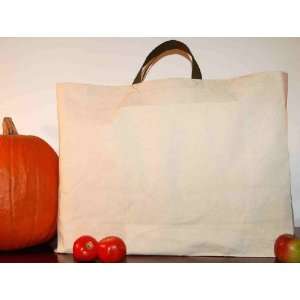  Large Size Canvas Shopping Grocery Bags Totes   Two Pak 