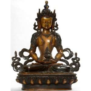  Amitayus   The Buddha of Long Life   Copper Sculpture 