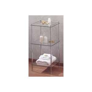  Valsan 3 Tier Glass Shelf Unit 57400CR Chrome