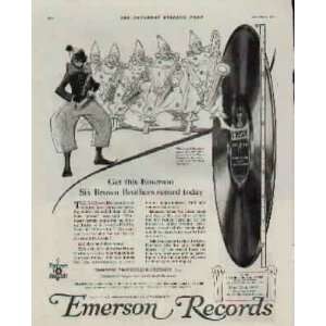  Get this Emerson Six Brown Brothers record today. The Six 