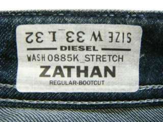 BNWT DIESEL Mens Boot Cut Vintage Jeans Zathan 885K Stretch All Size x 