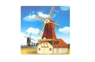 HO(1/87) YM629 Nertherlands Windmill wooden model kit  