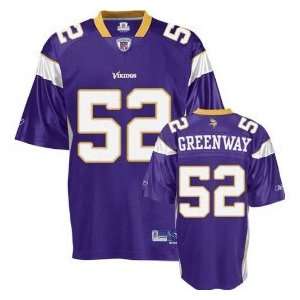  Chad Greenway Jersey Reebok Purple Replica #52 Minnesota 