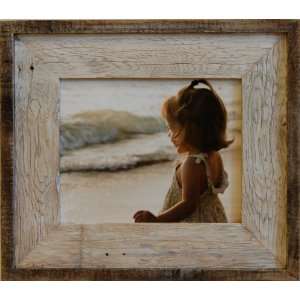  5x7 Barnwood Picture Frame  Lighthouse Whitewash