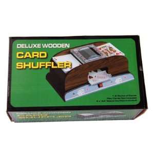  1 2 Deck Wooden Shuffler Automatic Card Poker/blackjack 