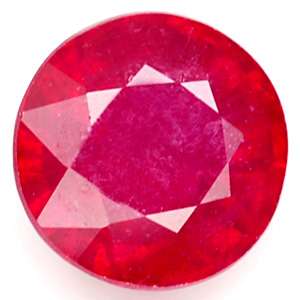 53 Ct. Round 6.3mm Crimson Red Ruby Madagascar NR  