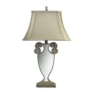  Mirrored Montauk Grey Table Lamp 93 9202