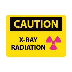 C661RB   Caution, X RAY Radiation, Graphic, 10 X 14, .050 Rigid 