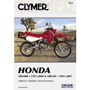    Honda 91 00 XR600R / 93 07 XR650L Clymer Repair Manual Automotive