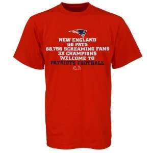 New England Patriots Red Inside Line T shirt  Sports 