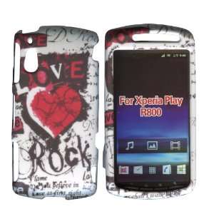 Love & Rock Sony Ericsson Xperia Play R800i Case Cover 