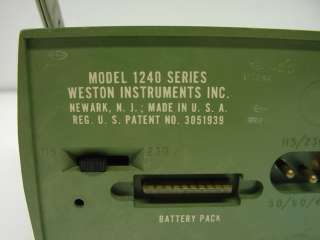 Weston 1240 DVM Voltage Meter Multimeter Vintage  