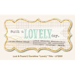  Lovely Cardstock Title Such A Lovely Day Arts, Crafts & Sewing