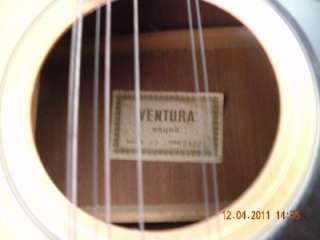 VENTURA BRUNO 12 STRING ACOUSTIC GUITAR V 17 BROWN  