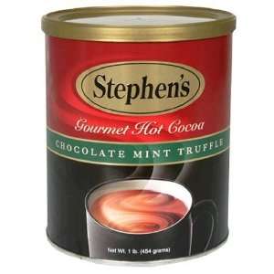 Stephens Gourmet Hot Cocoa, Chocolate Mint Truffle   1lb. Canister 