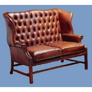  Chancellor Style Leather Chesterfield Sofa