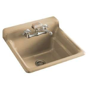 Kohler K 6608 2 33 Bayview Two Hole Self Rimming Utility Sink, Mexican 