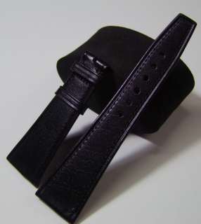 NEW 24MM OMEGA BLACK LEATHER WATCH BAND,STRAP  