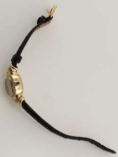   Yurman 18k Yellow Gold Diamond Bezel Cable Lugs Wrist Watch  