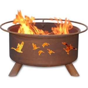  Patina Products F114, 30 Inch Wild Ducks Fire Pit Patio 