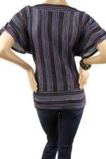 Gorgeous Vertical Striped Top Multi Colored 2X  