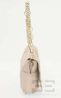 Givenchy Beige Leather & Gold Chain Strap Melancholia Shoulder Bag 