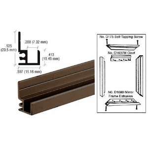   Duranodic Bronze Mirror Frame Extrusion   12 ft Long