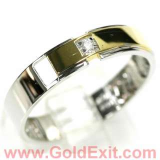 FSR2499MW   14KT GOLD MENS DIAMOND WEDDING BAND RING 0.03 CTW