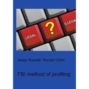  FBI method of profiling Ronald Cohn Jesse Russell Books