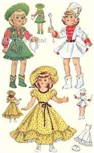 Doll Clothes Pattern 1561 14 ~ Toni; Betsy McCall  