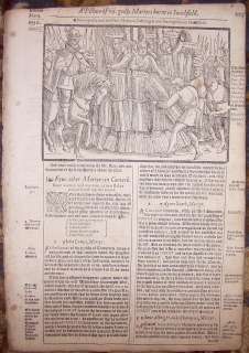 1570 Foxes Acts & Monuments Leaf/Rare/Bible/DR CRANMER  